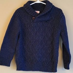 Cat & Jack cable knit navy pullover sweater
